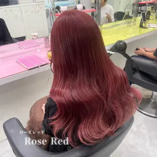 セミロング カラー 韓国風艶髪🎀 暖色カラー🤍のヘアスタイル