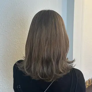 ミディアム カラー ヘアアレンジ DANY🦋名駅✂︎ 艶髪/透明感カラーのヘアスタイル