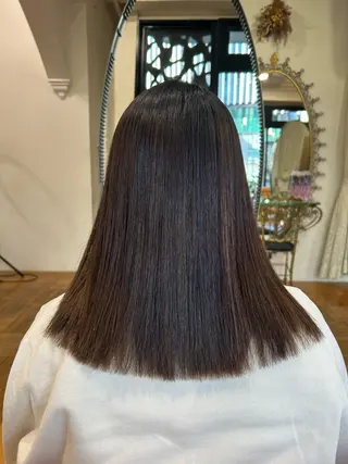 セミロング ツヤ髪💫髪質改善 透明感カラー仁平創太のヘアスタイル