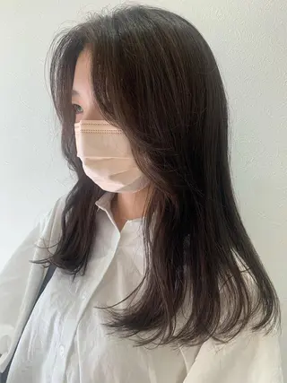 ロング カラー hub hair レイヤー/透明感のヘアスタイル