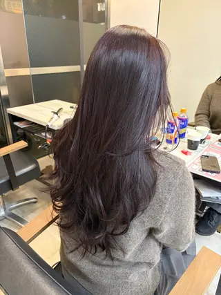 ロング カラー 🥀韓国ヘア🥀 宮津真菜のヘアスタイル