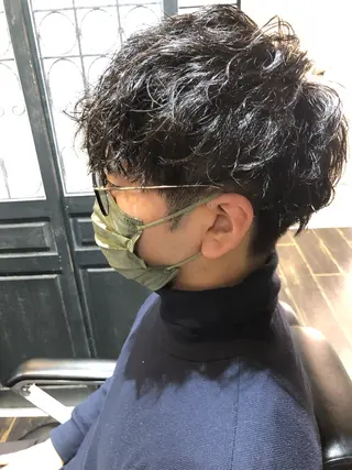 ショート パーマ メンズ 【大人髪】men's パーマ/潤艶髪のヘアスタイル