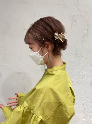 ミディアム 🍋暖色カラーヘアア レンジniina🍋のヘアスタイル