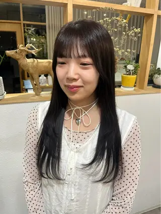 ロング カラー belta.🧸👒 福島未央のヘアスタイル