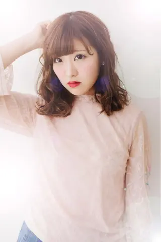 ミディアム カラー Agu 清尾 浩昭のヘアスタイル