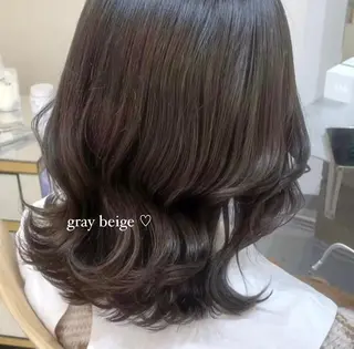 ミディアム カラー ツカハラ　リリカ 👒柔らかカラー👒のヘアスタイル