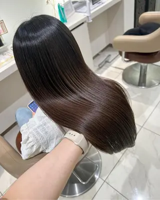 ロング ＡＳＨ大宮/ブリーチ 髪質改善/カラーのヘアスタイル
