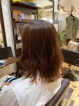 ミディアム カラー サトウ シューイチのヘアスタイル