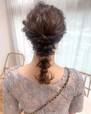 ミディアム ヘアアレンジ cirrus🕊 山縣あかりのヘアスタイル