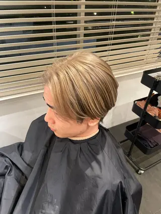 カラー メンズ ブリーチ✧︎デザイン ゆうのヘアスタイル
