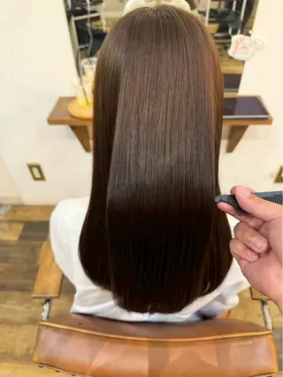 ロング 竹田 有沙のヘアスタイル