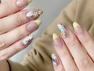 ネイル By moonネイル 🌷ワンホン/韓国風のネイルデザイン