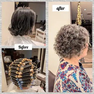 パーマ 吉田 彩のヘアスタイル