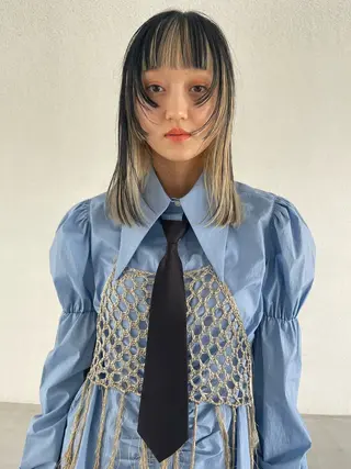 セミロング カラー Terve.野崎 真里奈のヘアスタイル