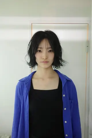 ミディアム カラー ヘアアレンジ opus 店長大和 レイヤー/赤み消しのヘアスタイル