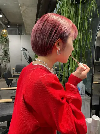 ショート カラー ナチュラル透明感🌱 小山美樹子のヘアスタイル