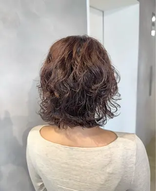 パーマ 透明感カラー✨艶髪 制作🌱山根あゆみのヘアスタイル