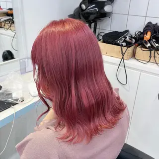 ミディアム カラー ブリーチカラー 🩵MIZUKIのヘアスタイル