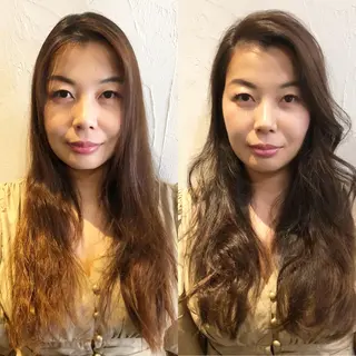ロング 髪質改善縮毛矯正 専門店のヘアスタイル