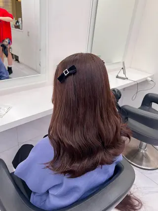 セミロング カラー 💖札幌カラー 指名No.1💖玲奈のヘアスタイル