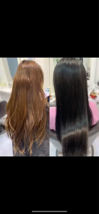 ロング カラー tatsuya新宿 縮毛矯正/髪質改善のヘアスタイル