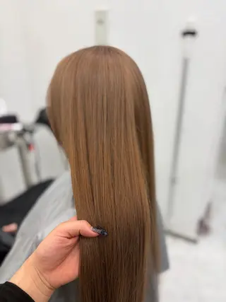 ロング 艶髪ハイトーンカラー 渋谷🎀ririkaのヘアスタイル