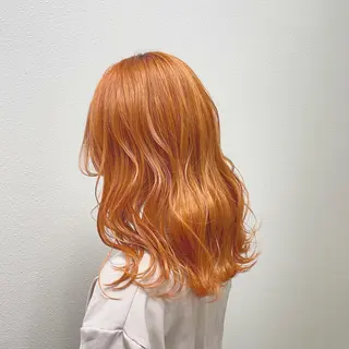 ミディアム カラー パーマ ヘアアレンジ メンズ キッズ ネイル マツエク・マツパ 切りっぱなしヘアボブ ミディアムヘアRYOのヘアスタイル
