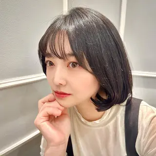 ショート カラー 💎小顔前髪&髪質 改善カラー💎片桐のヘアスタイル
