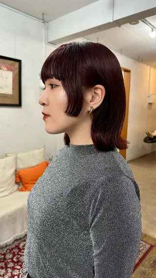 ミディアム カラー 🪭risa 暖色/レイヤー🪭のヘアスタイル