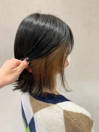 ショート カラー ayumi🌈 インナーカラー🌈のヘアスタイル