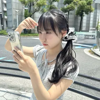 ロング Doll hair所属・海音 心斎橋美容室のヘアスタイル