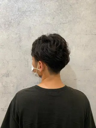 ショート パーマ メンズ yuite 新河岸のヘアスタイル