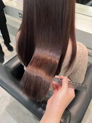 ロング カラー 艶カラー/縮毛矯正/ アレンジ/akaneのヘアスタイル