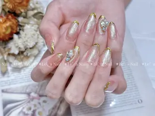 セミロング カラー ネイル Le’a NailSalonのネイルデザイン