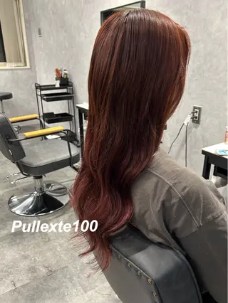 ロング プルエクステ/インナ ーカラー🦊はるなのヘアスタイル