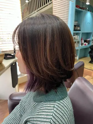 ミディアム 嘉手納美容室 ルアナエヴァのヘアスタイル