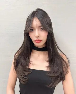 ミディアム カラー 韓国ヘア 店長NEGIのヘアスタイル