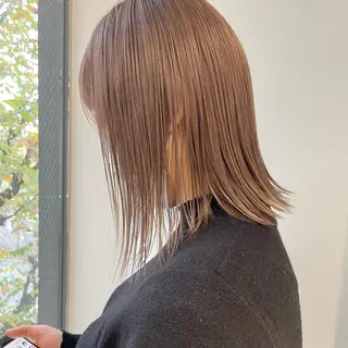 ミディアム カラー 🍊暖色×顔周り 🍊cocoroのヘアスタイル