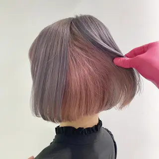 ショート カラー エフェクトブリーチ 🌟前澤啓太朗のヘアスタイル