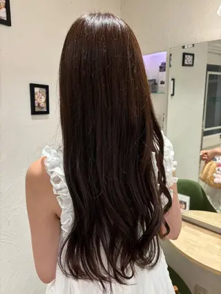 ロング カラー 目黒・不動前 カットモデル/モモカのヘアスタイル