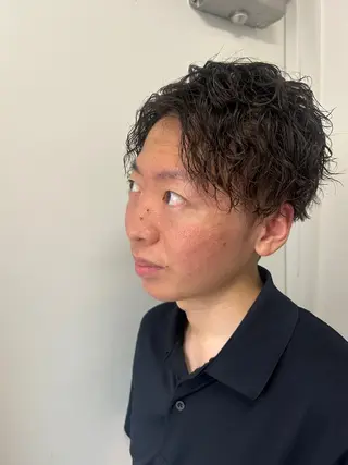 ショート パーマ メンズ 久木原 ゆりのヘアスタイル