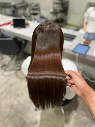 ロング 【ヤバ髪から美髪へ】 縮毛矯正特化アチワのヘアスタイル