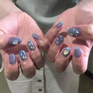 ネイル パラあり！フィルイン 美フォルムのネイルデザイン