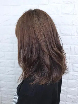 ミディアム カラー エイジングケア特化 美容師✂️山崎竜二のヘアスタイル
