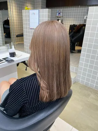 セミロング カラー ヘアアレンジ キッズ TRU Shino🦋のマツエク・マツパデザイン