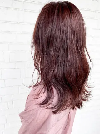 セミロング 髪質改善と艶カラー 💎坂田 裕紀のヘアスタイル