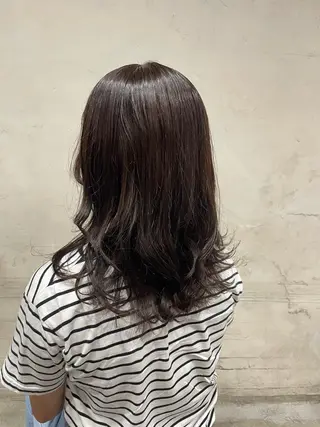 セミロング パーマ 高橋 りかのヘアスタイル