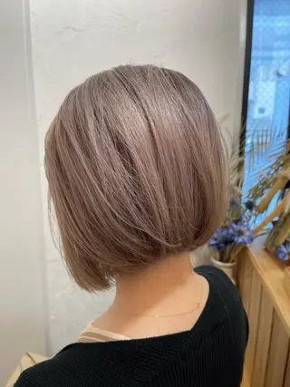 ミディアム カラー 美髪質改善✨ 縮毛矯正✨HIDEのヘアスタイル
