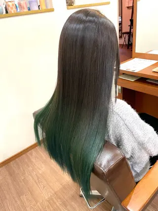 ロング 髪質改善 菊池紳吾のヘアスタイル