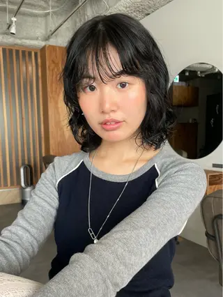 パーマ 🪷カットモデル募集 BUNのヘアスタイル